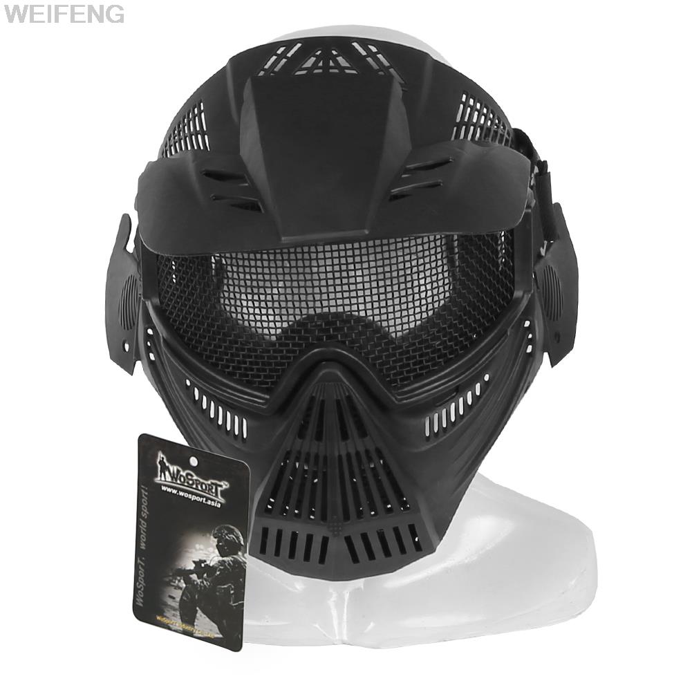 Camo Face Paint - Masker taktis seluruh wajah, topeng pelindung