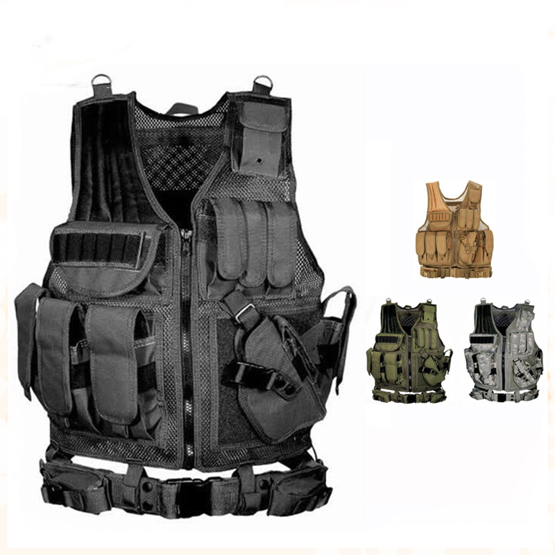 Hunting Outdoor Game - Rompi Taktis Molle yang Dapat Disesuaikan,